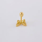 Piercing Mariposa 0.65 g / 1 cm Oro Amarillo 18K