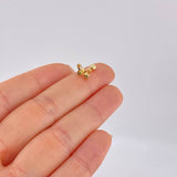 Piercing Mariposa 0.65 g / 1 cm Oro Amarillo 18K
