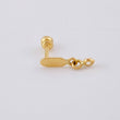 Piercing Globo Colgante 0.4 g / 1.2 cm Oro Amarillo 18K
