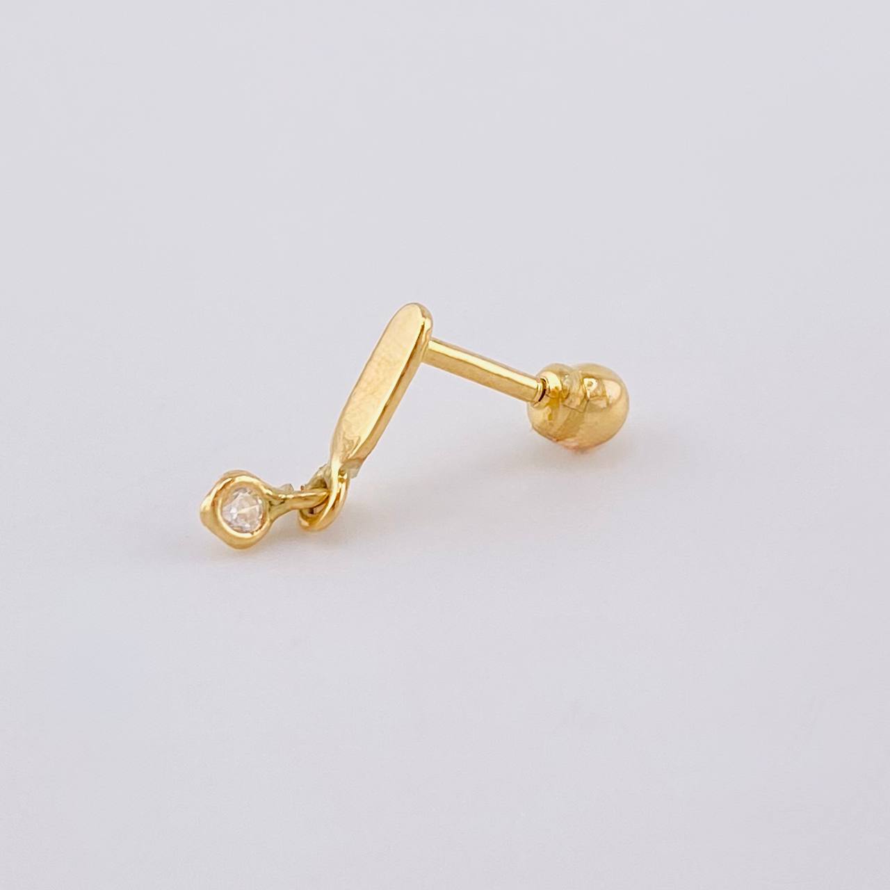 Piercing Globo Colgante 0.4 g / 1.2 cm Oro Amarillo 18K