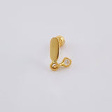 Piercing Globo Colgante 0.4 g / 1.2 cm Oro Amarillo 18K
