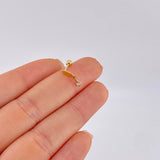 Piercing Globo Colgante 0.4 g / 1.2 cm Oro Amarillo 18K