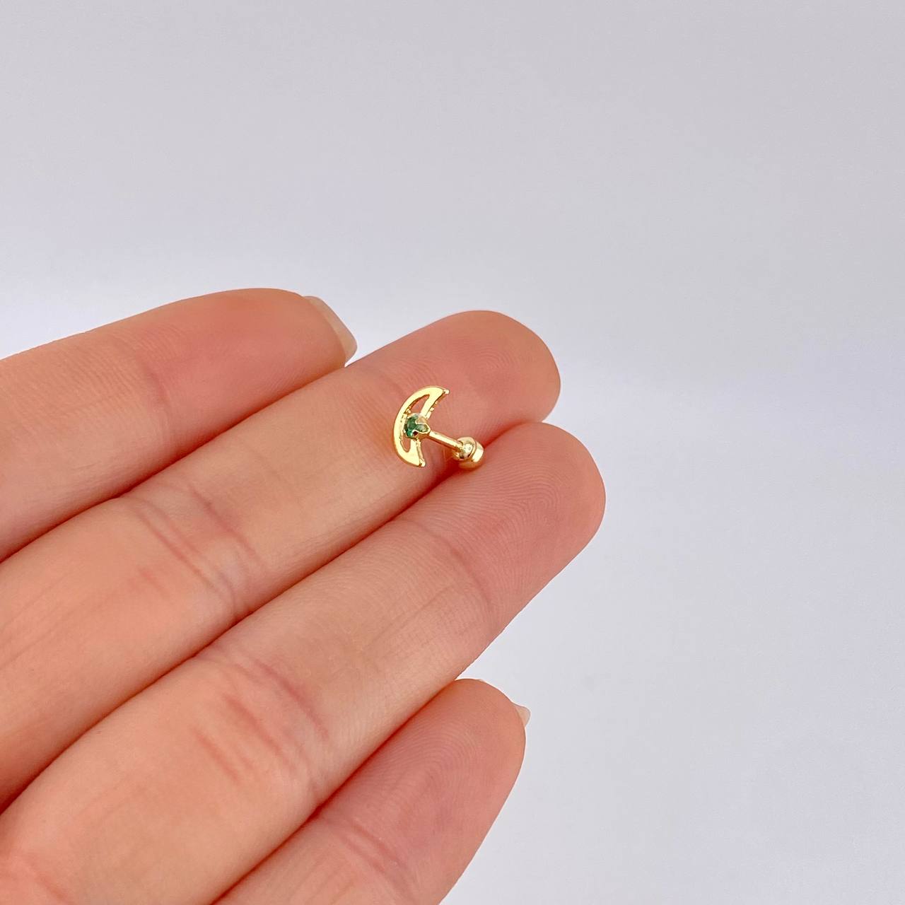 Piercing Media Luna 0.35 g / 1 cm Oro Amarillo 18K