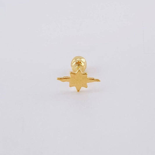 Piercing Estrella Fugaz 0.3 g / 1 cm Oro Amarillo 18K