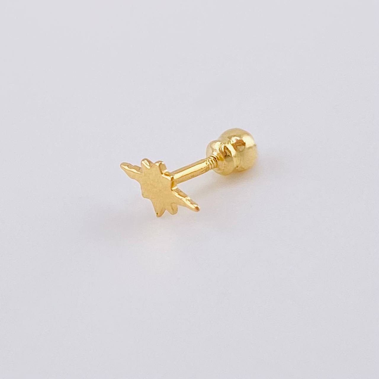 Piercing Estrella Fugaz 0.3 g / 1 cm Oro Amarillo 18K
