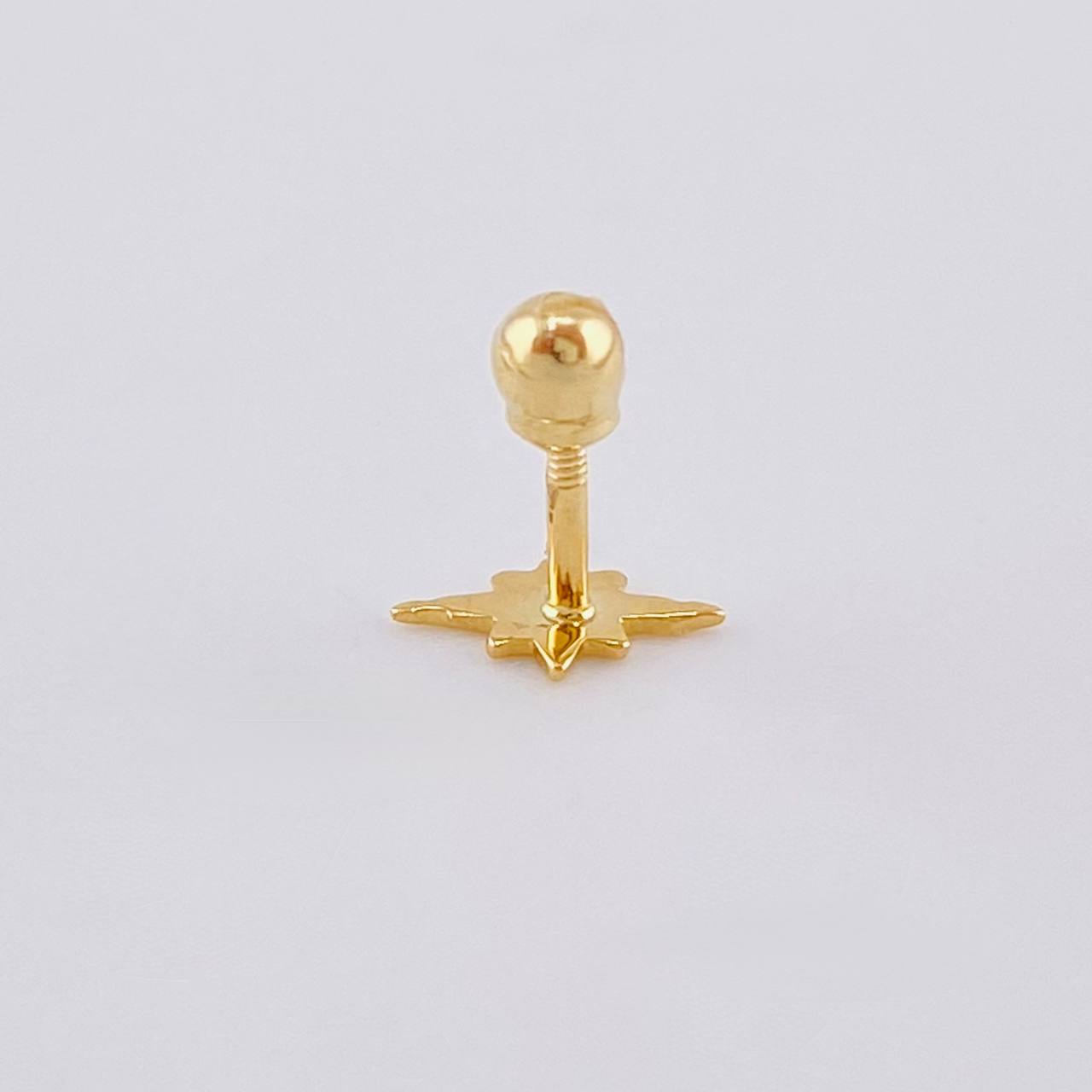 Piercing Estrella Fugaz 0.3 g / 1 cm Oro Amarillo 18K