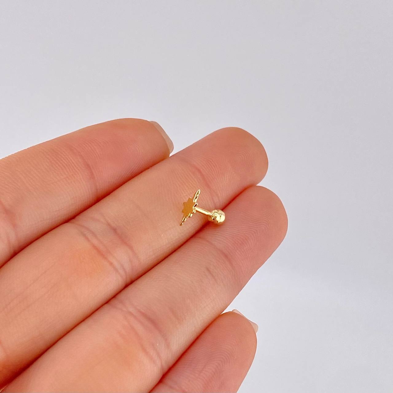Piercing Estrella Fugaz 0.3 g / 1 cm Oro Amarillo 18K