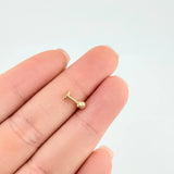 Piercing Circular 0.3 g / 1 cm Oro Amarillo 18K