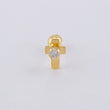 Piercing Cruz 0.35 g / 1 cm Oro Amarillo 18K