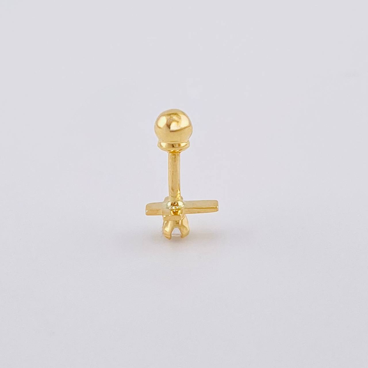 Piercing Cruz 0.35 g / 1 cm Oro Amarillo 18K
