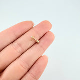 Piercing Cruz 0.35 g / 1 cm Oro Amarillo 18K