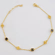 Pulso Modulable Aro Seguido Trebol 3.15 g / 21.4 cm - 18.6 cm / 0.8 mm Oro Amarillo 18K