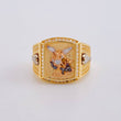 Anillo San Miguel Arcangel 8 g / T9 Tres Oros 18K