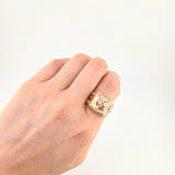 Anillo San Miguel Arcangel 8 g / T9 Tres Oros 18K