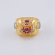 Anillo Pato Bolsa De Dinero 11.05 g / T10 1/4 Tres Oros 18K