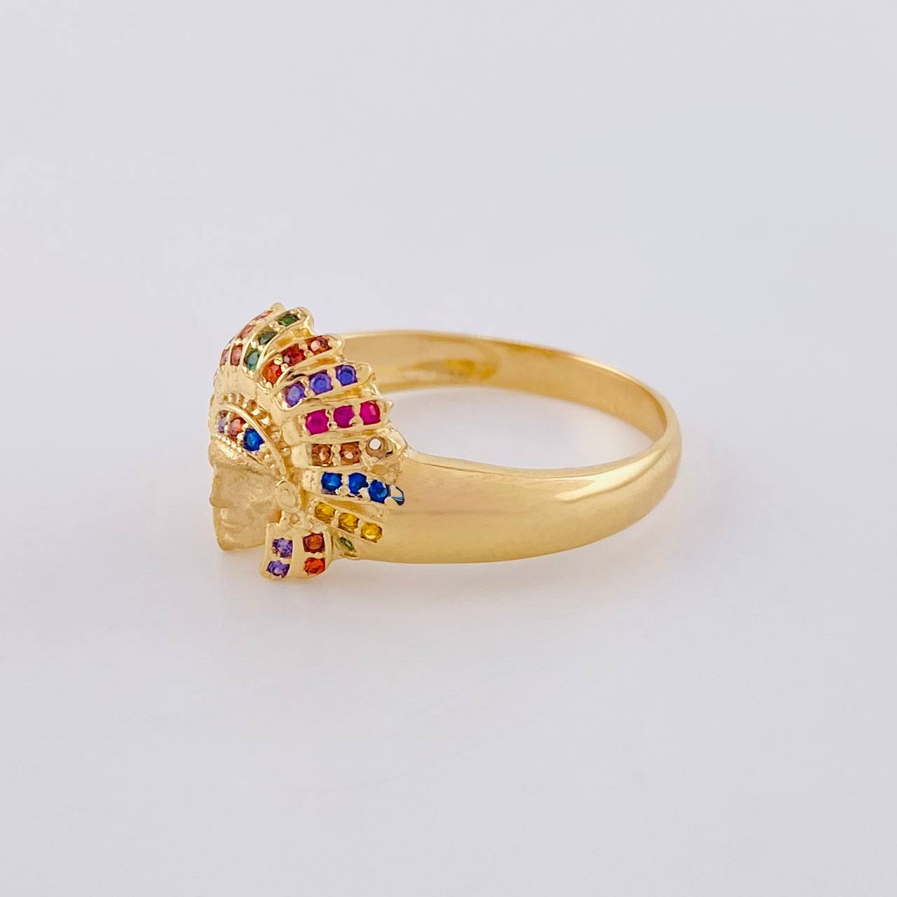 Anillo Indio 4.2 g / T10 1/2 Oro Amarillo 18K