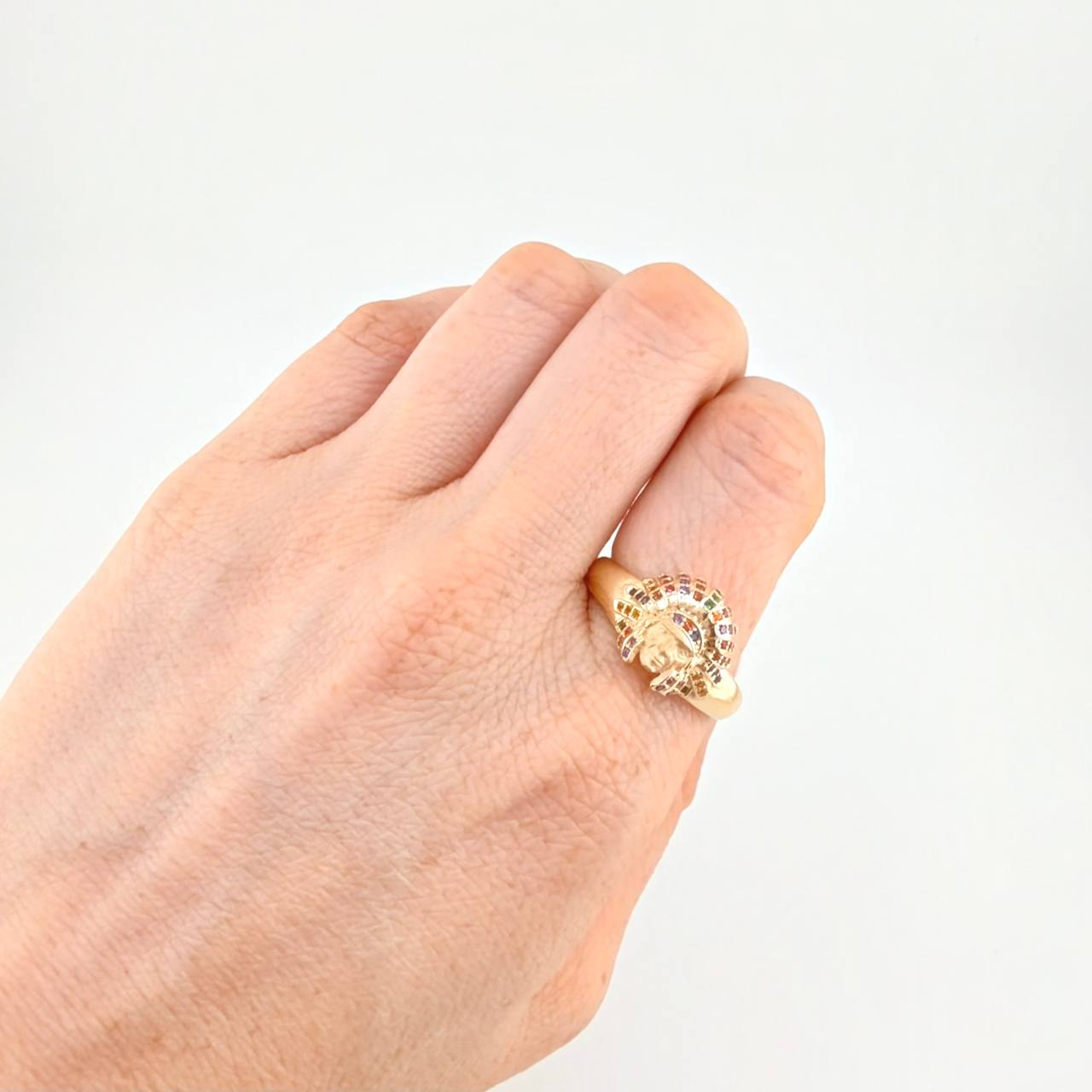 Anillo Indio 4.2 g / T10 1/2 Oro Amarillo 18K