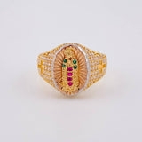 Anillo Virgen Guadalupe 4.4 g / T6 Tres Oros 18K