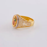 Anillo Virgen Guadalupe 4.4 g / T6 Tres Oros 18K