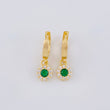 Candongas Halo Circular 2.6 g / 1.8 cm Oro Amarillo 18K