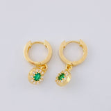 Candongas Halo Circular 2.6 g / 1.8 cm Oro Amarillo 18K