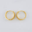 Candongas Carril Punteado 2.7 g / 1.3 cm Oro Amarillo 18K