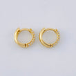 Candongas Radio Tupido 1.25 g / 0.9 cm Oro Amarillo 18K