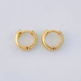 Candongas Radio Tupido 1.25 g / 0.9 cm Oro Amarillo 18K