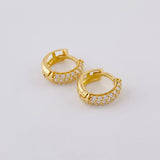 Candongas Radio Tupido 1.25 g / 0.9 cm Oro Amarillo 18K