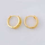 Candongas Carril Trival 2.55 g / 1.5 cm Oro Amarillo 18K