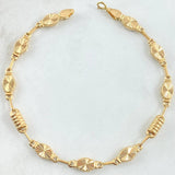 Pulso Rustico Petalo 4.5gr / 20cm / Oro Amarillo 18K