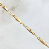 Pulso Oval Ojiva 3.4gr / 20.5cm / Oro Amarillo 18K
