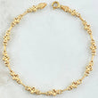 Pulso Trebol Cruzado 3.95gr / 20.5cm / Oro Amarillo 18K