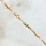 Pulso Trebol Cruzado 3.85gr / 20.5cm / Oro Amarillo 18K