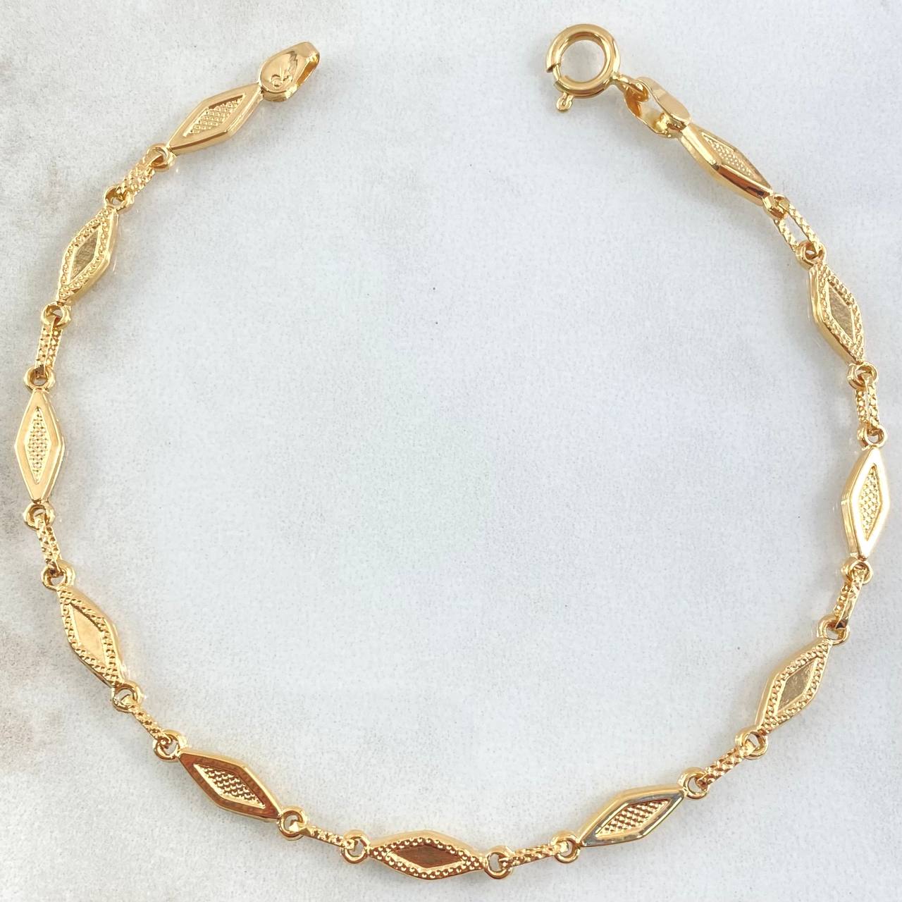 Pulso Marco Rombo 3.75gr / 21cm / Oro Amarillo 18K
