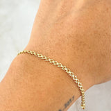 Pulso Chino 1.4gr / 19cm / Oro Amarillo +1 18K -