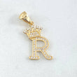 Dije Corona Letra R 1.8gr / 2.6cm / Oro Amarillo 18K ©