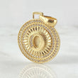 Dije Medalla Letra O 4.4gr / 3cm / Oro Amarillo 18K *