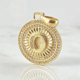 Dije Medalla Letra O 4.4gr / 3cm / Oro Amarillo 18K *