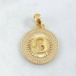 Dije Medalla Letra B 4.4gr / 3cm / Oro Amarillo 18K ©