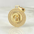Dije Medalla Letra B 4.45gr / 3cm / Oro Amarillo 18K *