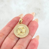 Dije Medalla Letra X 4.4gr / 3cm / Oro Amarillo 18K *