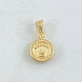 Dije Corona Rx 0.4gr / 1.5cm / Oro Amarillo 18K