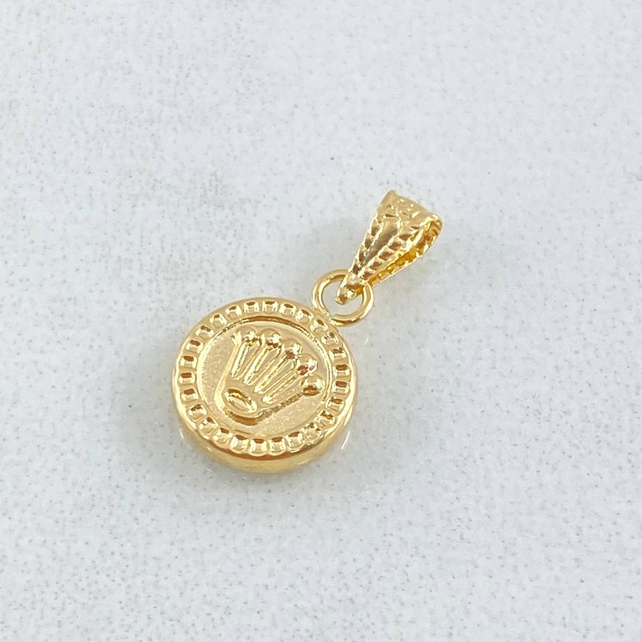 Dije Corona Rx 0.4gr / 1.5cm / Oro Amarillo 18K