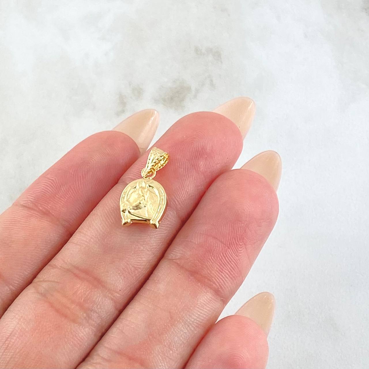 Dije Herradura Caballo 0.55gr / 1.8cm / Oro Amarillo 18K *