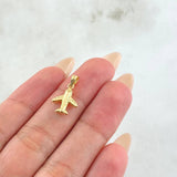 Dije Avion 0.45gr / 1.9cm / Oro Amarillo 18K