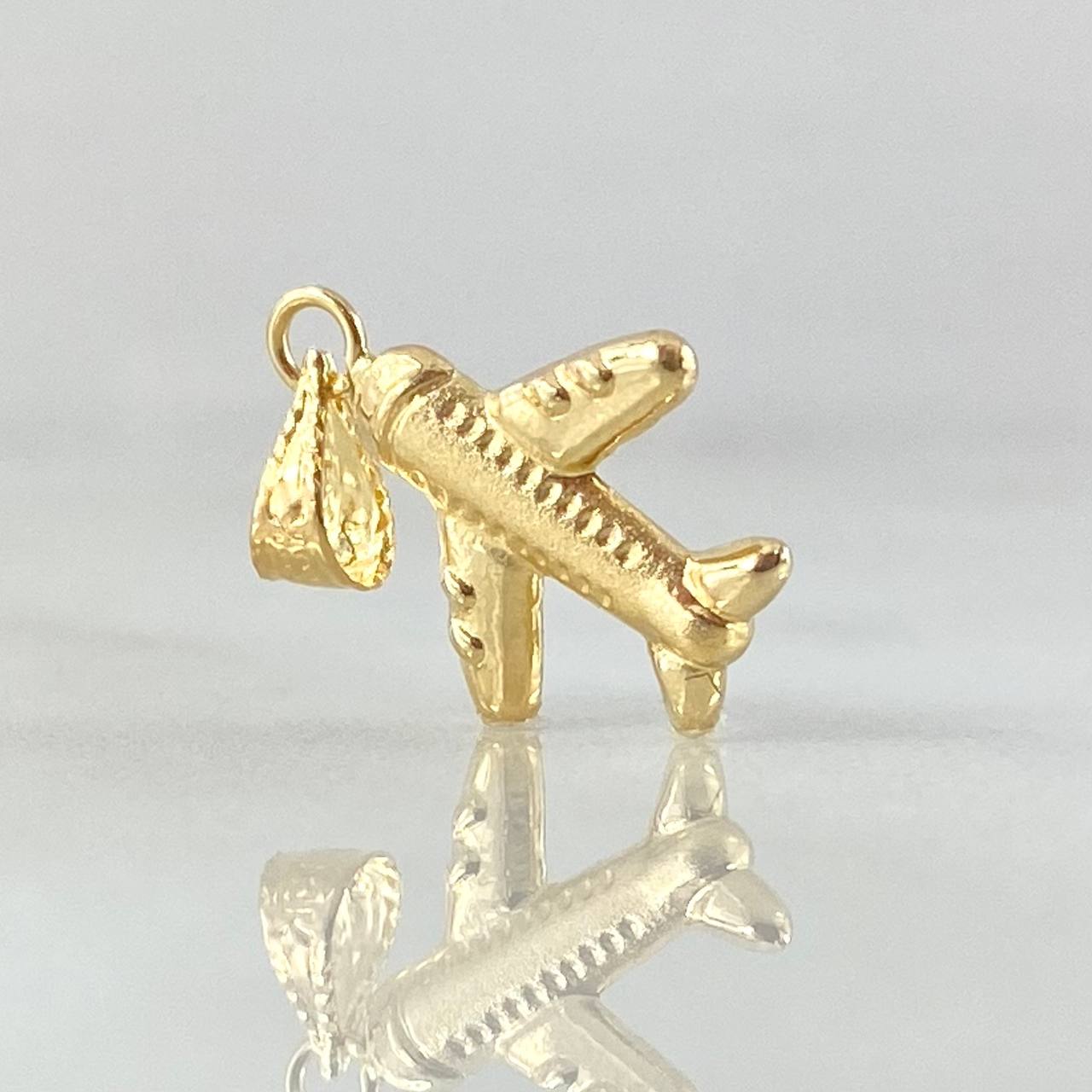 Dije Avion 0.45gr / 1.9cm / Oro Amarillo 18K