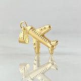 Dije Avion 0.4gr / 1.9cm / Oro Amarillo 18K *