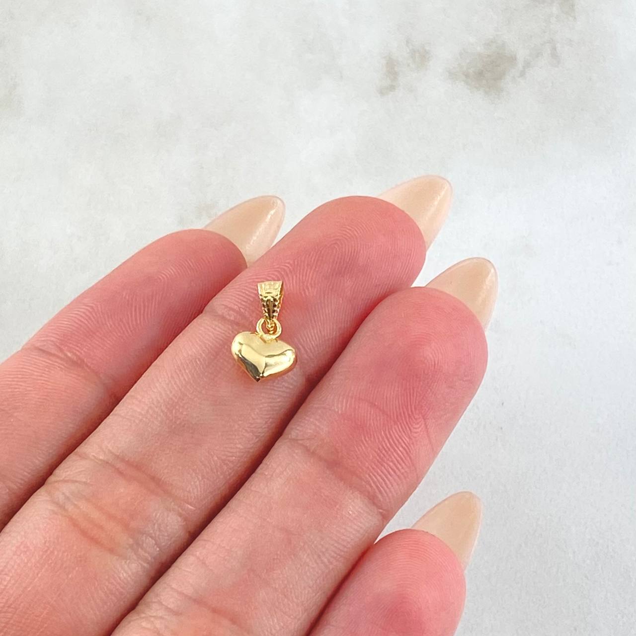 Dije Corazon 0.25gr / 1.3cm / Oro Amarillo 18K *