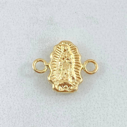 Herraje Silueta Virgen Guadalupe 0.45gr / 1.3cm / Oro Amarillo 18K ©